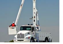 Nacelles à bras articulés montées sur remorque Altec AN50-OC