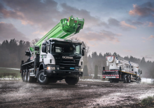 Nacelles télescopiques sur camion Bronto Skylift S56XR