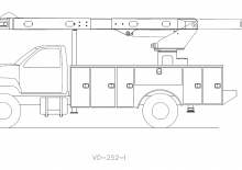 Nacelles à bras articulés montées sur remorque Versalift VO-252-REAR