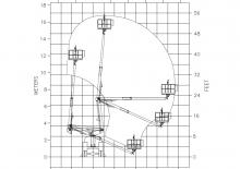 Nacelles à bras articulés montées sur remorque Versalift VST-50-TN