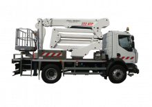 Nacelles télescopiques sur camion France Elévateur 222 ATP