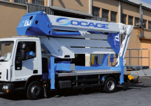 Nacelles à bras articulés montées sur camion Socage forSte 37 DJ Speed