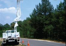 Nacelles à bras articulés montées sur remorque Altec TA45M-T50