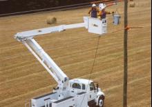 Nacelles à bras articulés montées sur remorque Altec TA50