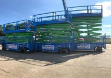 Nacelles ciseaux X su roues Holland-Lift HL 220 E 12