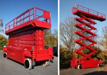 Nacelles ciseaux X su roues PB PB S320-24ES 4x4