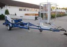 Nacelles télescopiques sur remorque Simon RTZ 155