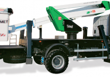 Nacelles télescopiques sur camion Comet Eurosky-I 18-2-12 Ansi