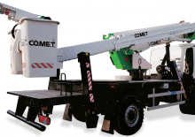Nacelles télescopiques sur camion Comet Eurosky-I 21-2-14 Ansi