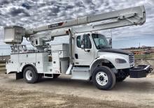 Nacelles télescopiques sur camion Terex Optima TC50