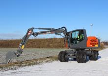 Excavatrice sur pneus Atlas 140 W