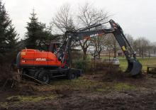 Excavatrice sur pneus Atlas 190 W