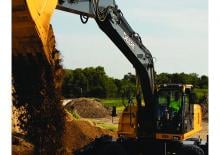 Excavatrice sur pneus John Deere Construction 220D W