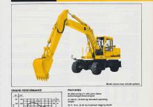 Excavatrice sur pneus John Deere Construction 595D