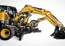 Excavatrice sur pneus Yanmar B 95 Circular
