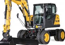 Excavatrice sur pneus Yanmar B75W
