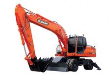Excavatrice sur pneus Doosan DX210WA