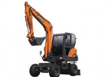 Excavatrice sur pneus Doosan DX55W