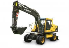 Excavatrice sur pneus Volvo EW145B Prime