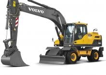 Excavatrice sur pneus Volvo EW205D
