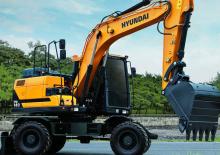 Excavatrice sur pneus Hyundai HW140