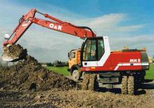 Excavatrice sur pneus O&K MH 5