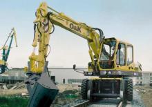Excavatrice sur pneus O&K MH S