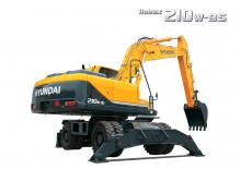 Excavatrice sur pneus Hyundai R210W-9S