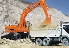 Excavatrice sur pneus Doosan Solar 180 W-V