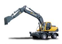 Excavatrice sur pneus Sinoway SWEL150