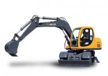 Excavatrice sur pneus Sinoway SWEL80