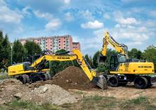 Excavatrice sur pneus New Holland WE 170 Compact