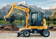 Excavatrice sur pneus Zeppelin ZM70