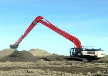 Excavatrice sur chenilles Link-Belt 350 X4 Long Front