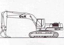 Excavatrice sur chenilles O&K RH 16