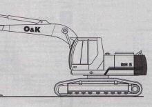 Excavatrice sur chenilles O&K RH 5