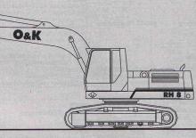 Excavatrice sur chenilles O&K RH 8
