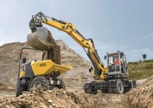Excavatrice sur pneus Wacker Neuson EW 100