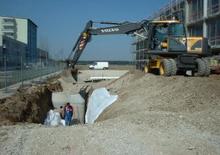 Excavatrice sur pneus Akerman-Volvo EW 130