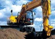 Excavatrice sur pneus JCB JS 130 W