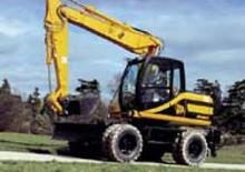 Excavatrice sur pneus JCB JS 145 W