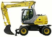 Excavatrice sur pneus New Holland MH City