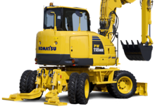 Excavatrice sur pneus Komatsu PW118MR-8