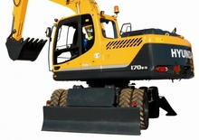 Excavatrice sur pneus Hyundai R 170 W 9