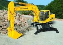 Excavatrice sur pneus Hyundai R 200 W