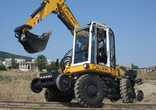 Excavatrice sur pneus Gallmac RMW 115