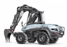 Pelles électriques sur pneus Mecalac e12