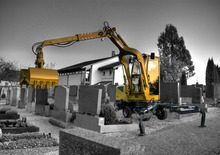 Excavatrices pour cimetières Lanz FB 300 A