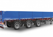 Plateforme semi-remorque rideaux collissants Schwarzmüller 3-axle platform semitrailer prepared for mobil crane