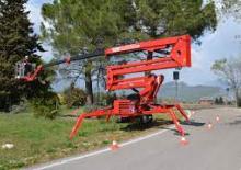 Nacelles à bras articulés sur chenilles CTE Traccess 270